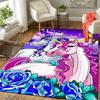 1pc Moon Unicorn Pattern Area Rug, Anti Slip Non Shedding Stain Resistant Carpet