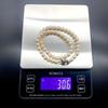 Akoya Pearl Necklace Natural Jewelry Gold Beige Approx. 40cm 7.0mm–7.5mm 30.6g Silver Clasp