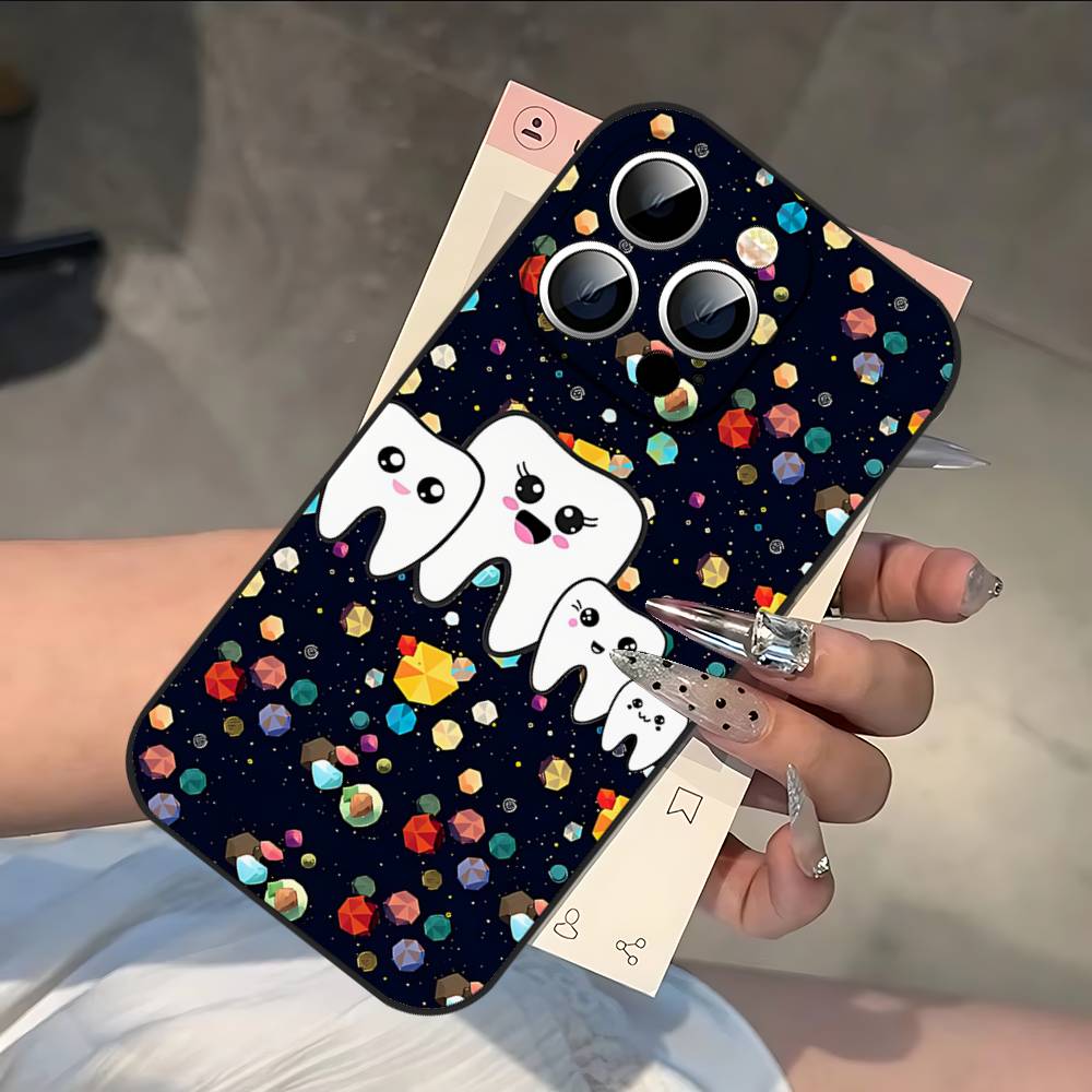 The Dentist Tooth Phone Case For IPhone 17 16 15 14 13 12 11 PRO MAX PLUS Mini TPU Soft To Skin-friendly Case