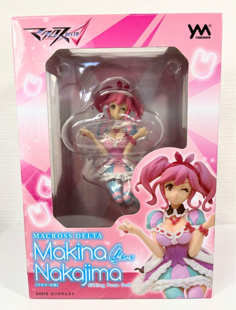 

Yanoman Macross Delta Фигурка Кукла в сидячей позе Полная фигурка [Макина Накадзима] розовый