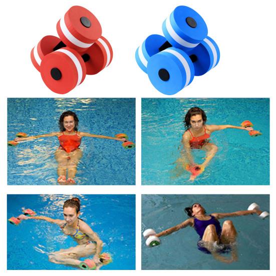 1/2 Stück Wasserhantel Schwimmbad Fitness Aquatische Gewichte Gewichtsverlust EVA Schaum Aerobic-Übung Hanteltraining Ausrüstung