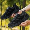 Mens Hiking Shoes Breathe Mesh Strap Outdoor Wear Resistant Cushioning Anti Slip Mountain Climbing Tourism Sports Shoes for Men