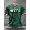 Camiseta de Entrenamiento de Fútbol para Aficionados Mexicanos Edición 2026 - Impresión Digital 3D - Cómoda y Transpirable - Ropa Familiar
