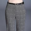 Syvent Tapered Check Tight Perfect for Plus Long 12F643 Women's Pants, Fit, Commuting, Casual, Sizes, Stylish, Figure-Flattering, Pants,