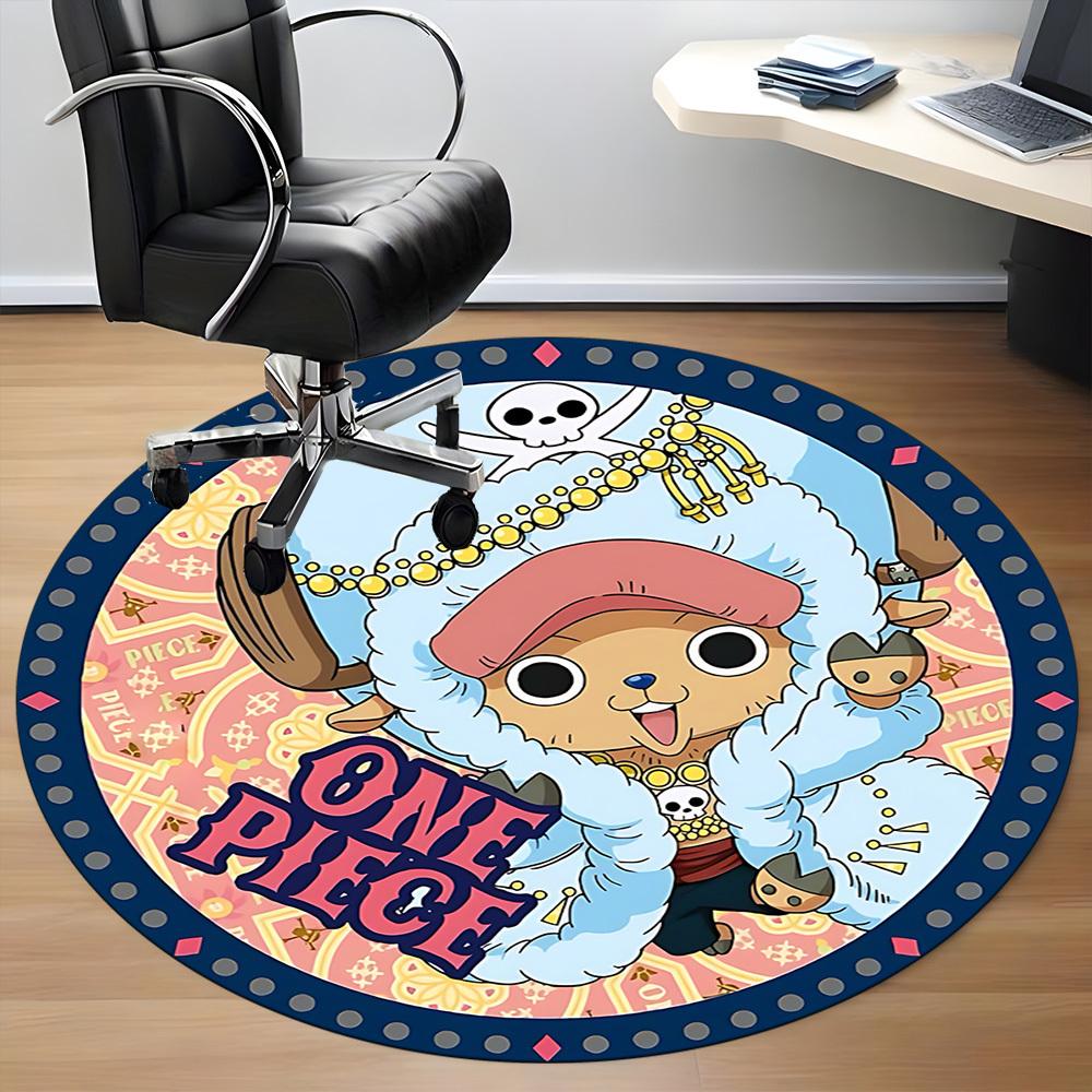 1pc One Piece Chair Carpet for Office Non-Slip, Soft & Comfortable, Carpet for Office, Gaming, Lightweight Round Floor Mat yy251021015