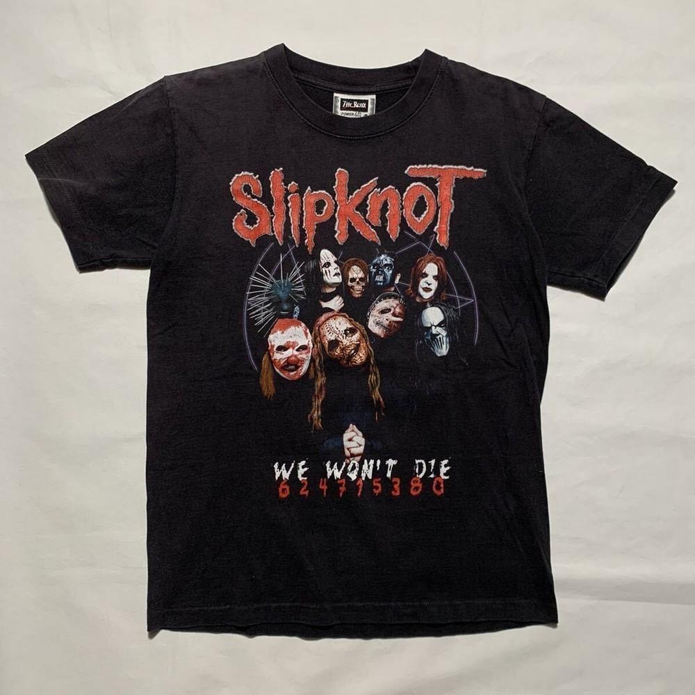 00s slipknot band T-shirt vintage band T-shirt slipknot 90s No.yo1816 XL