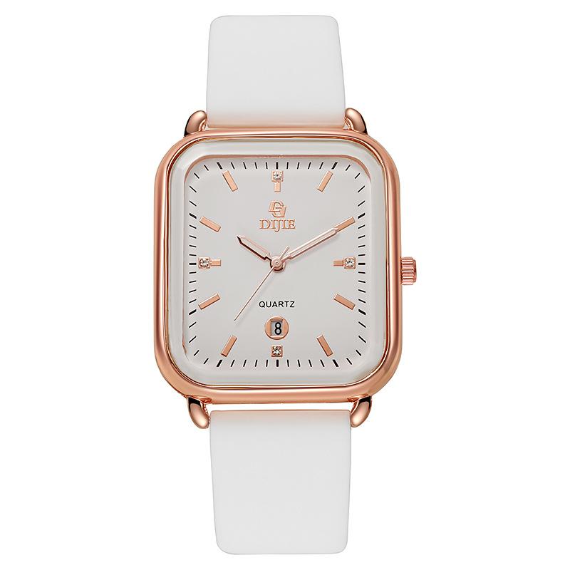Watch Women'S Silicone Casual Watch Square Simple High Value Women'S Fashion Versatile Temperament Light Luxury Watch