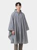 Poncho Raincoat Gray Size L