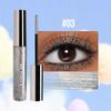 Sparkling Gold Diamond Mascara Glitter Pearlescent Small Metal Bar Waterproof Fast Dry Eyelash Curl Extension Christmas Makeup