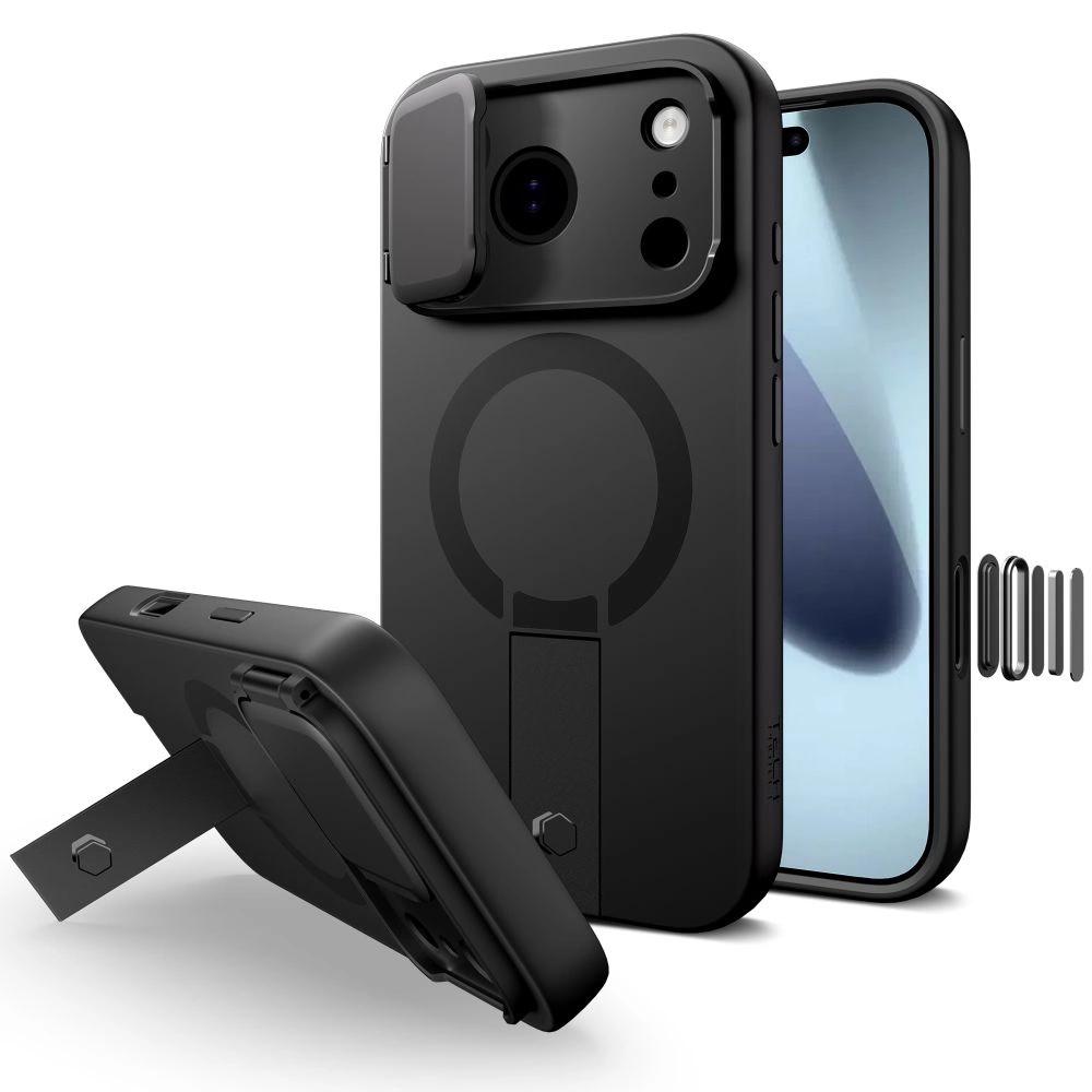 Tech-Protect Kevlar Aura MagSafe Case for iPhone 17 Pro - Black - Bild 4