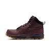 Nike Manoa Cuir Bordeaux Froissé Bottes Unisexe Rouge Noir Caoutchouc-Marron Moyen HF7095-600