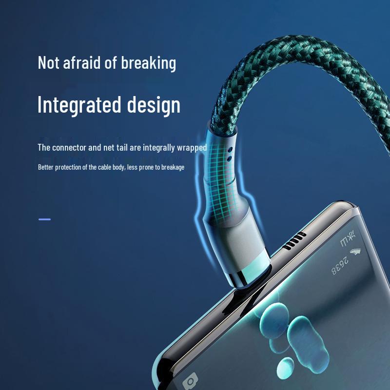 Dual Type-C PD120W Fast Charging Cable for Apple 15/16 & Huawei Laptops - Compatible with Car Chargers