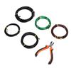 5 Roll Aluminum Bonsai  Ing Wires with Wire Cutter 1.0mm 1.5mm 2.0mm Size for  S Indoor Garden   Tools