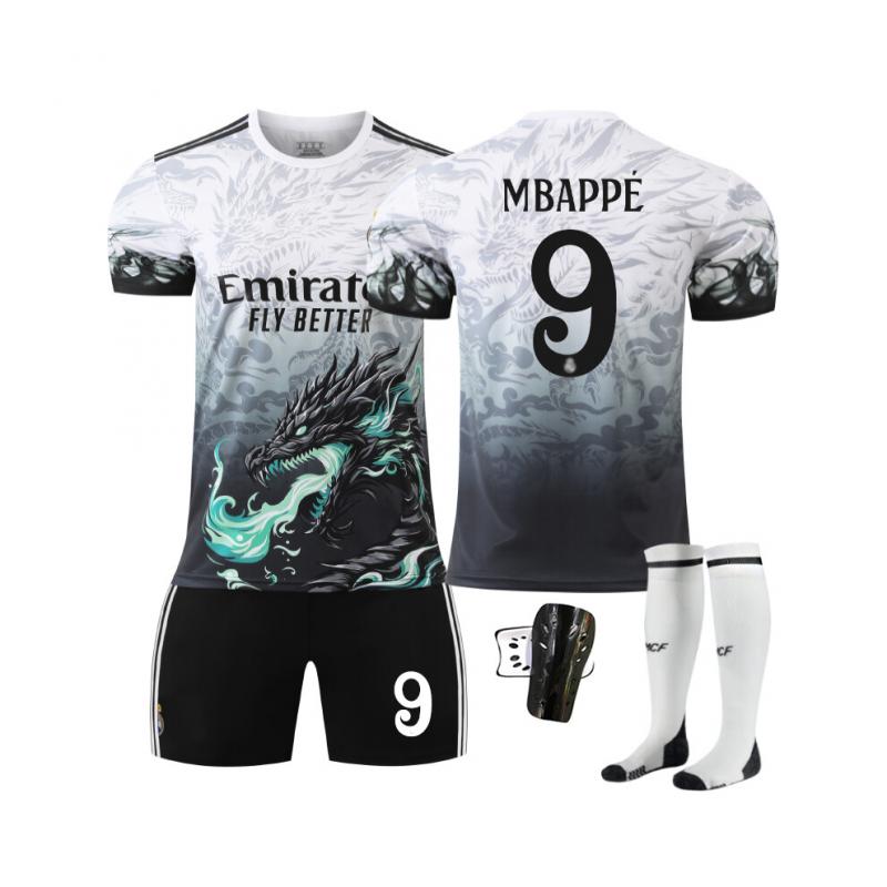 2024/25 Season Real Madrid Blue Dragon Pattern Soccer Jersey (Adult Size)