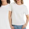 Women's T-Shirt Cotton Smooth Classic Cut Comfortable MORAJ XXL WHITE