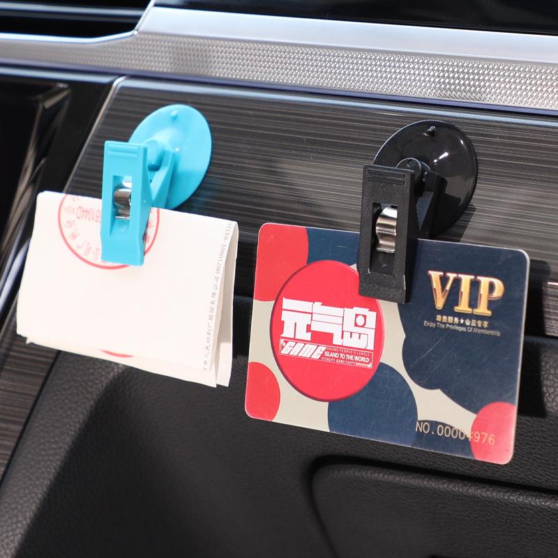 4Pcs Car Interior Window Clip Mount Black Suction Cap Clip Plastic Sucker Removable Holder For Sunshade Curtain Towel