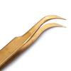 Eyelash Extension Tweezer Gold Lash Applicator Tool Precision Lashes Tweezers