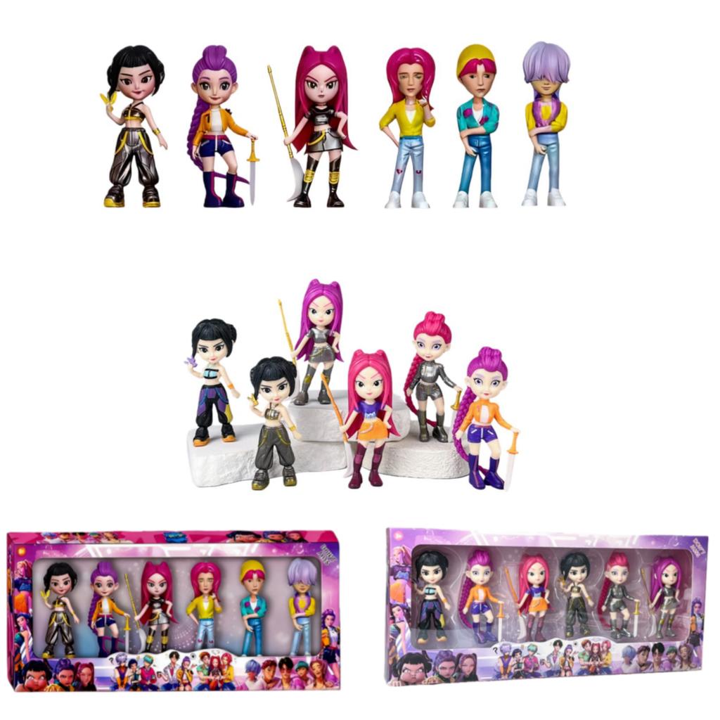 6 Stück/Set Kpop Dämonen-Trupp Actionfigur Spielzeug Derpys Tiger Rumi Mira Zoey Sussy Figurpuppe Fan-Geschenk Weihnachtsgeschenk