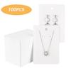 100pcs Card 6x9cm Earrings Necklaces Display Cards for Jewelry Boxed and Packaging Cardboard Hang Tag Card Ear Studs Paper