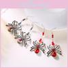 Halloween Spooky Spider Earrings With Alloy Material For Women Party Decor Summer