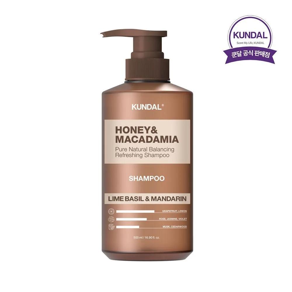 

KUNDAL Honey & Macadamia Nature Shampoo Aroma Edition Lime Basil & Mandarin 500ml x1 1