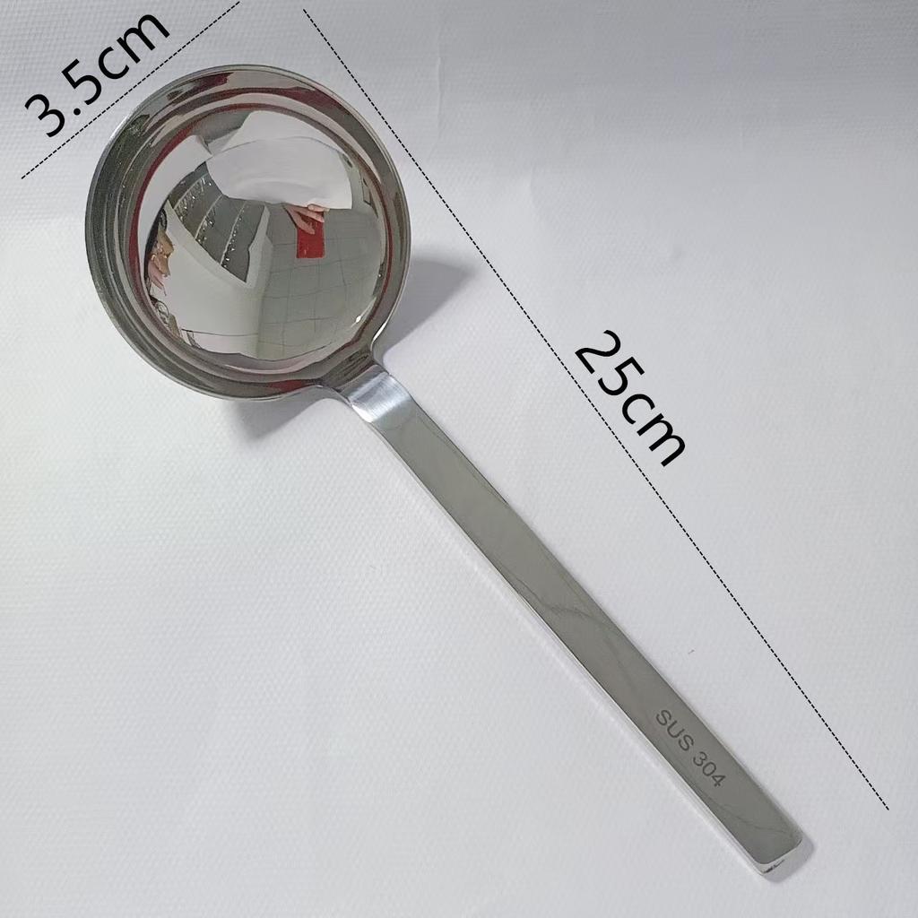 Stainless steel short handle hammer patterned large round drinking spoon, big head soup spoon, food grade extended dining spoon, household spoon