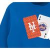 New Era FW22 MLB Logo Printed Back Poker Long Sleeve Hoodie Men hoodies Blue 13338702