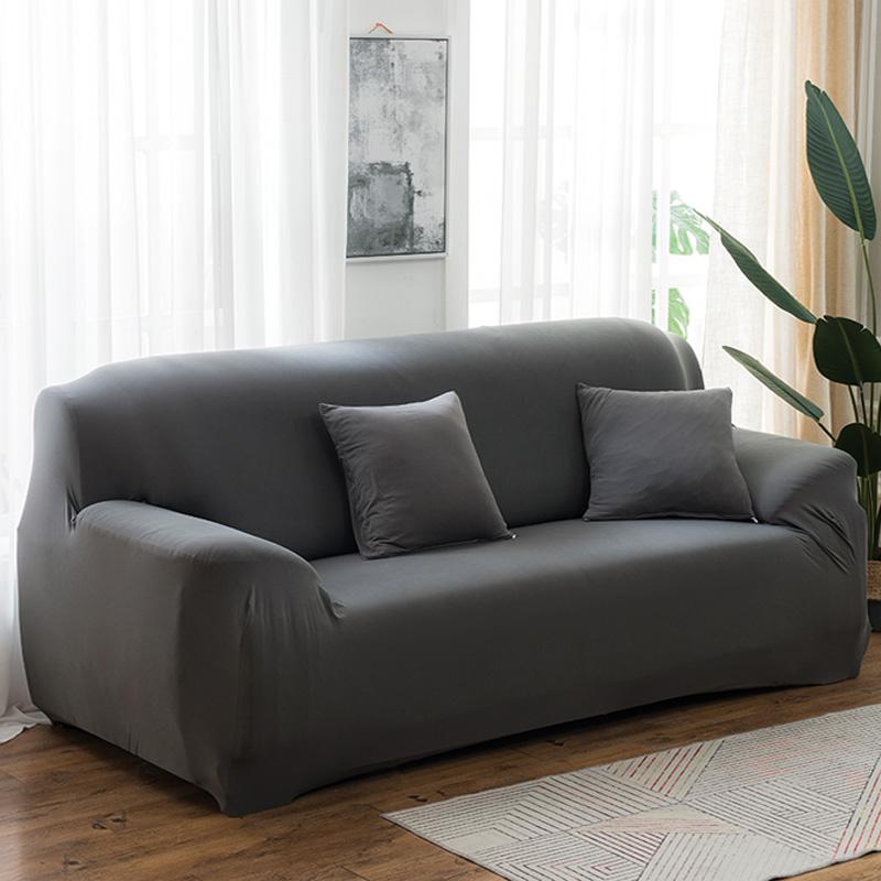 1pcs Sofa Cover for Corner Sofa L-shaped Sectional Sofa Elastic Wine/Grey Pet Friendly Slipcover for Armrest