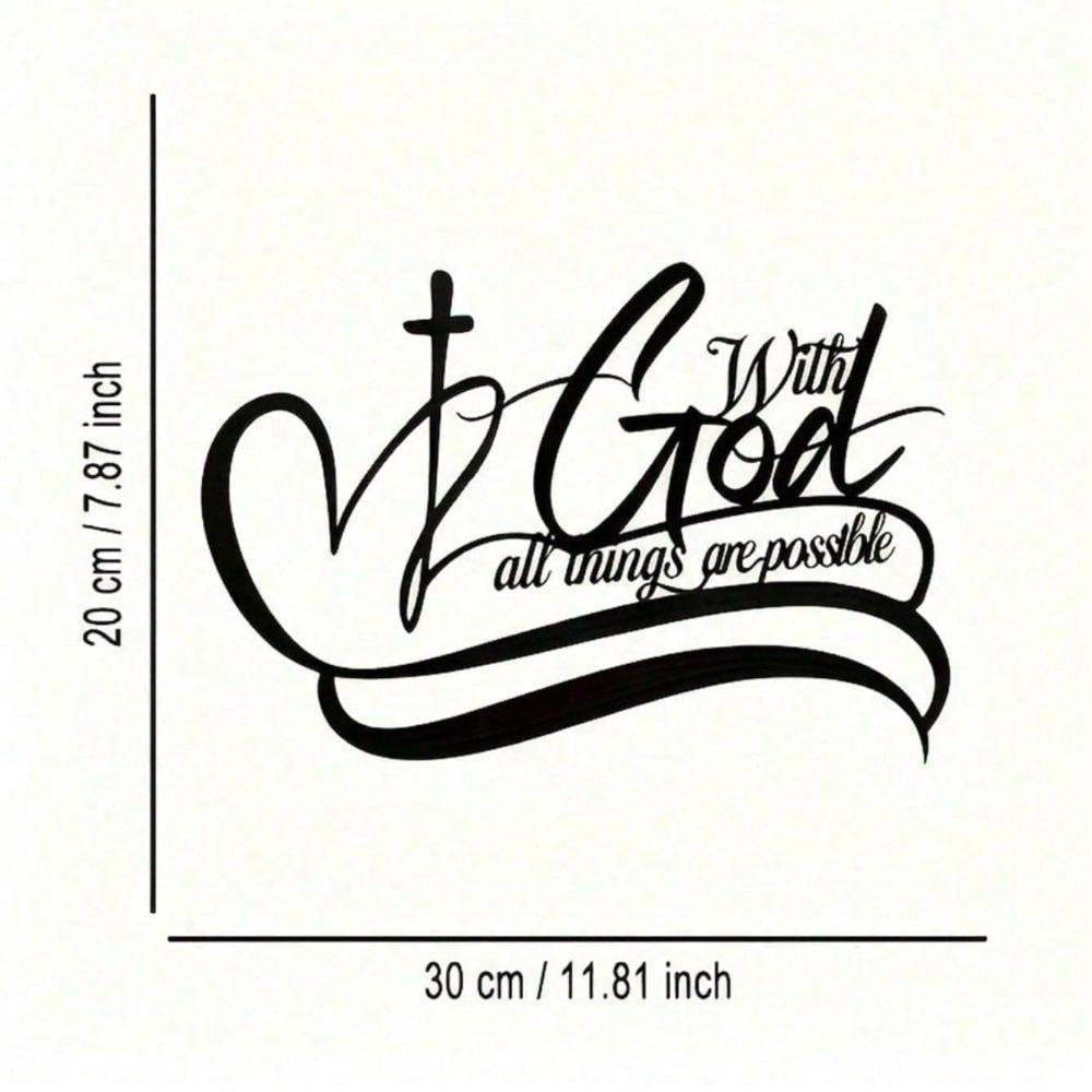 Metal Wall Art Decor Plaque Sign Home Office Kitchen Hanging Ornament