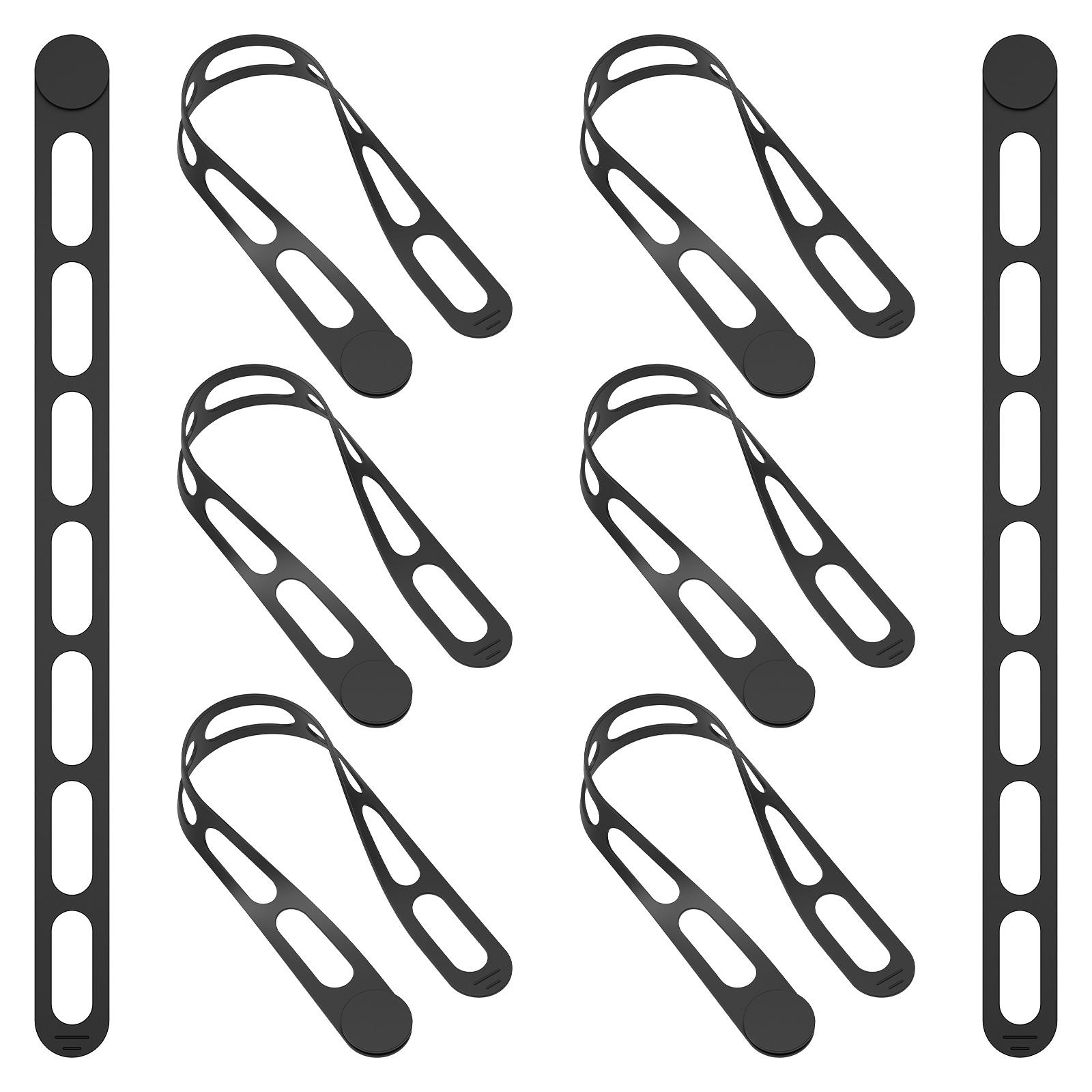 

8Pcs Silicone Latch Strap for Cooker Lid, Pot, Bento Box Elastic Self-Lock Silicone Tie for Bundling or Organizing Curtain, Cord
