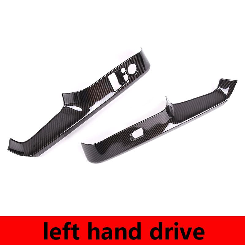 

LHD&RHD ABS Carbon Fiber For Toyota GR Supra MK5 A90 2019-2026 Car Window Glass Lifting Button Frame Sticker Car Accessories