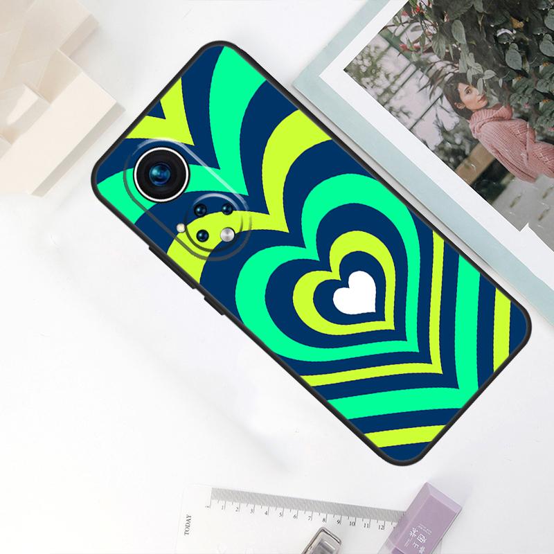 Latte Love Tunnel Brown Heart For Honor Magic 7 Lite 5 6 8 Pro Case For Honor 200 400 90 70 50 Win RT X8c X8b X9b X9c X9d