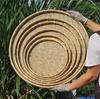 Large Handmade Bamboo Winnowing Basket - Round Woven Tray/Sieve for Drying or Decoration