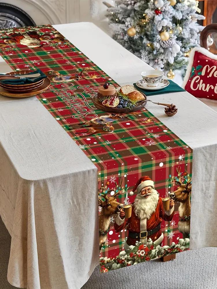 Table track 35x180 cm polyester anti-slip coating multi-colored