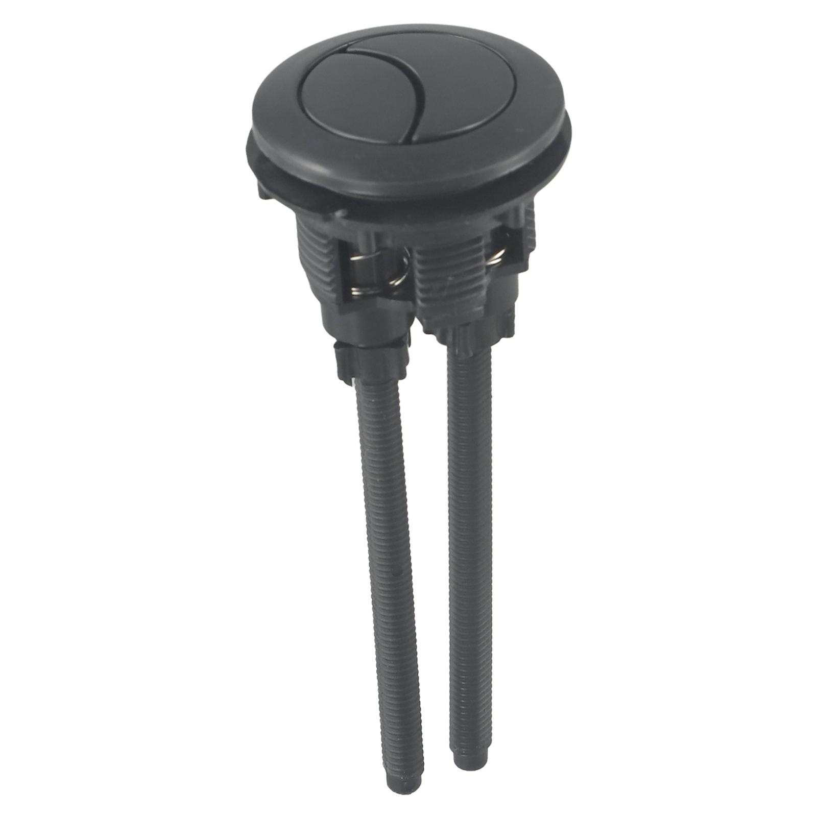 1Pcs Plastic Toilet Flush Button 38mm Dual Flush Black Toilet Flush Button Bathroom Toilet Water Tank Accessories 38MM