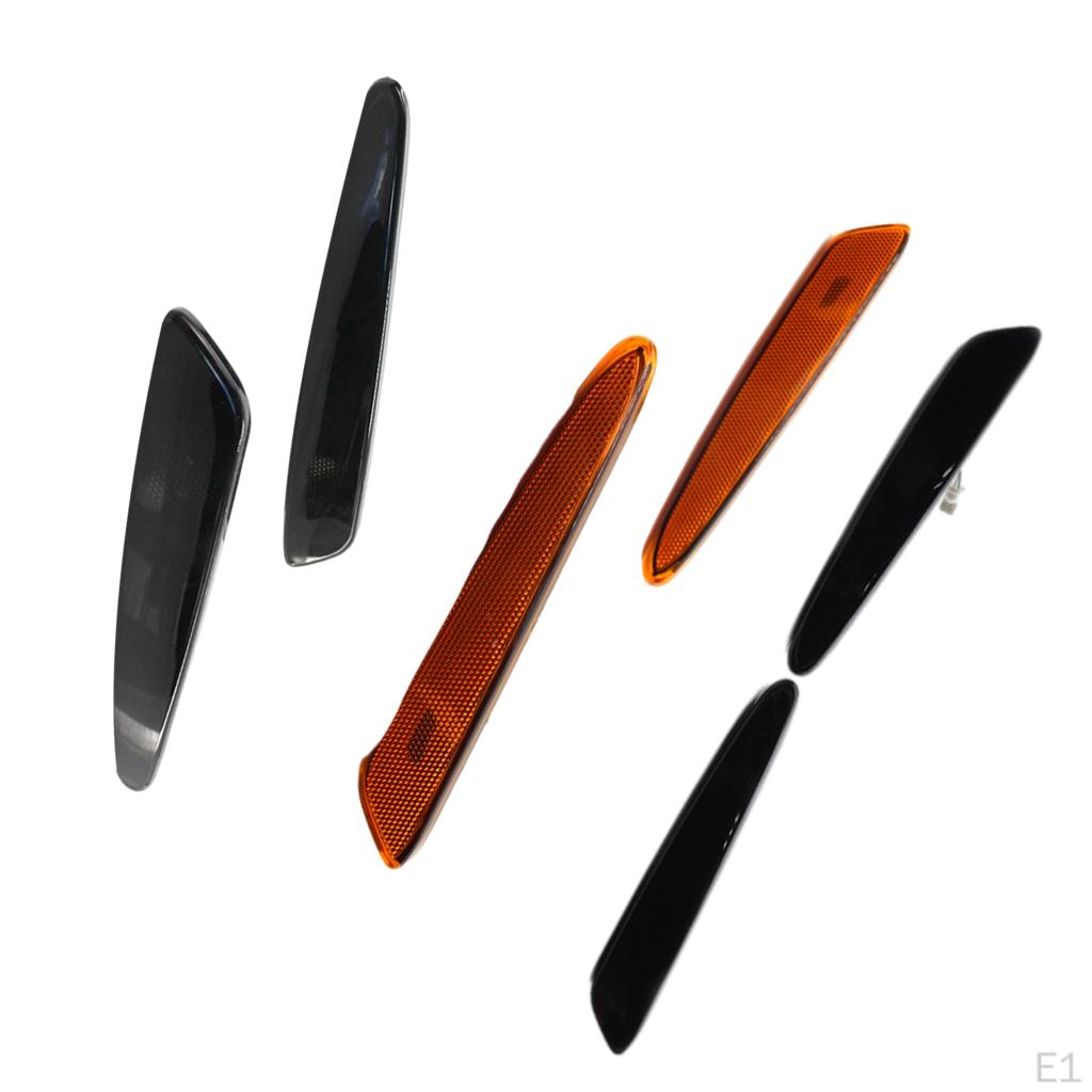 Front Side Lamps Exterior Acrylic Sidemarker Parking 6 05-13 Car Supplies