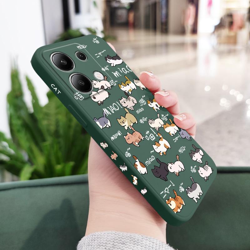 Running Cats Phone Case For Samsung Galaxy S25 S24 S23 S22 S21 S20 Ultra Plus FE S10 Note 20 ultra 10 9 Plus Cover