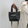Adjustable Strap Puffy Handbag Large Capacity Tote Bag Gift Puffer Crossbody Bag  Travel