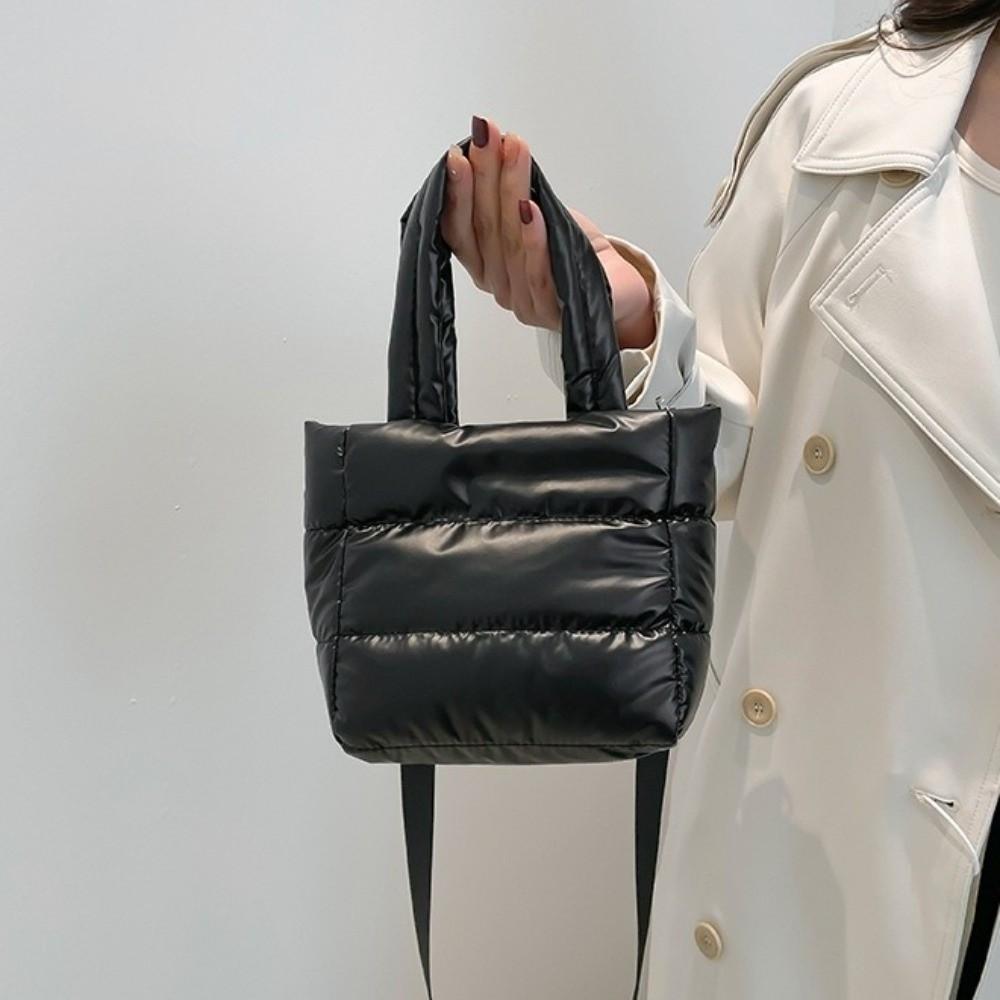 Adjustable Strap Puffy Handbag Large Capacity Tote Bag Gift Puffer Crossbody Bag Travel