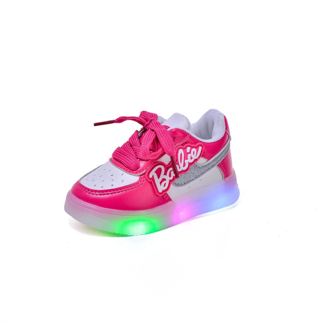 Girls' Letter-light Board Shoes Spring Soft-soled Sneakers for Kids Boys' Casual Light Shoes