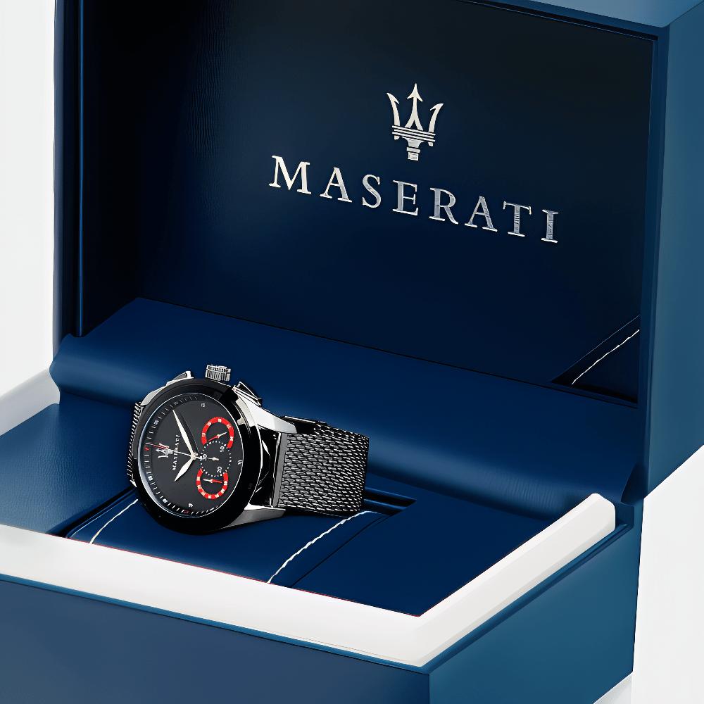 Maserati R8873612005 Traguardo Chronograph Black Dial Men's Watch