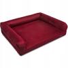 Bed for a Large Dog Burgundy Orthopedic Sofa Labrador Huggy Doggy Xxl