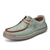 New Woman Fashion Handmade Leather Casual Shoes Men Design Sneakers Man Loafers Breathable Low Top Flat Shoes Driving Plus Size