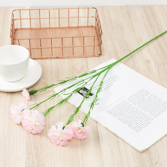 1 Zweig Simulationsblume, realistisch, pflegeleicht, flexibel, modisches Blumenarrangement, gefälschter Nelkenblumenzweig für den Muttertag