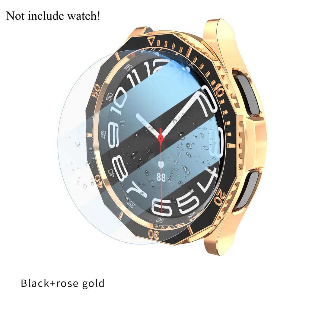 3 In 1 Case+Bezel Ring+Glass Film For Samsung Galaxy Watch 6 Classic 47MM 43MM Screen Protector Galaxy Watch 6 Classic Bumper