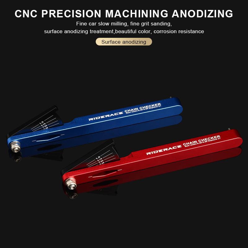 Bicycle Chain Wear Indicator Tool Aluminium Alloy Bike Chain Stretch Detection Caliper Tool MTB Chain Gauge Measurement Checker
