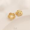 14K Light Gold & 18K Real Gold Daisy Bead Cap Jewelry DIY Accessories