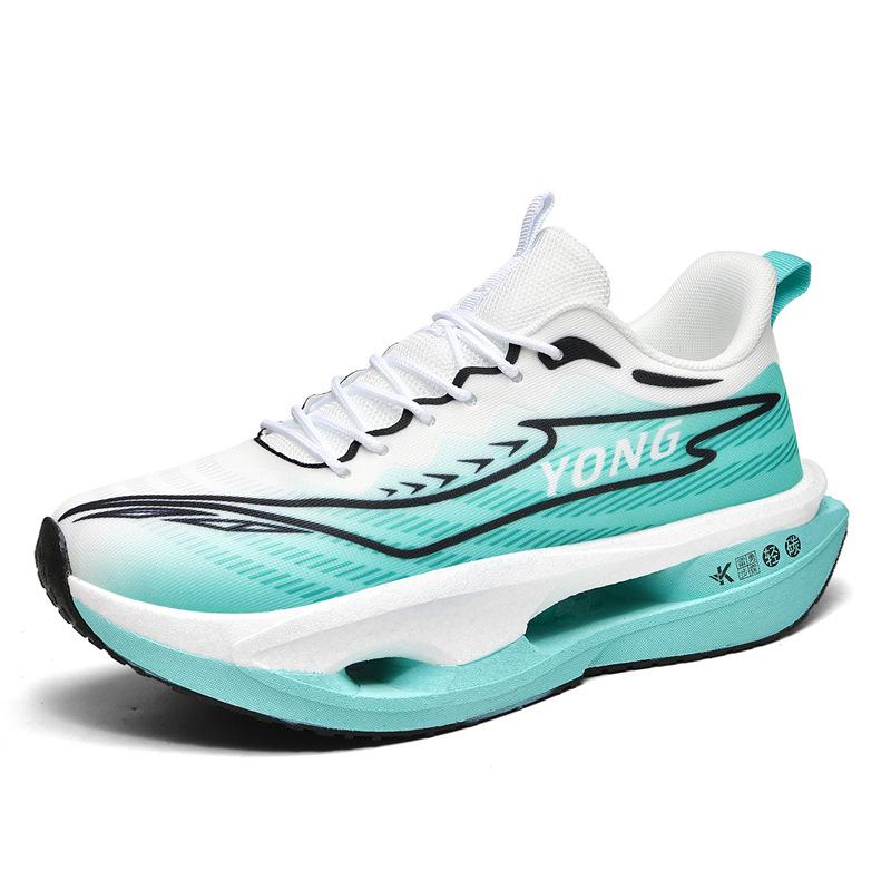 Autumn and winter red rabbit running shoes carbon plate breathable and lightweight sports shoes middle school students marathon sports racing running