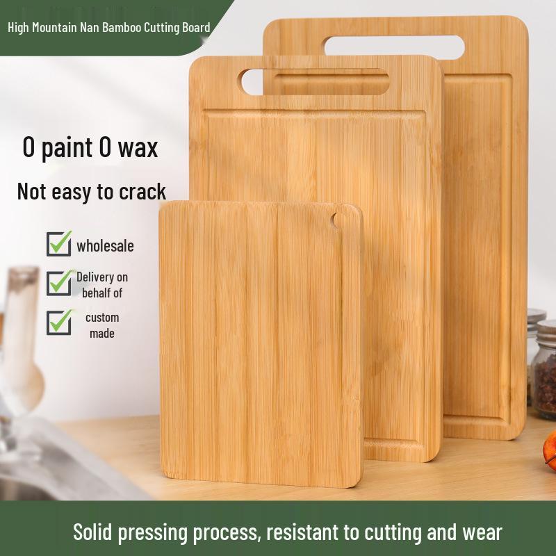 Acacia Wood Cutting Board with Handle - Hangable Chopping Board for Fruits & Steaks, Perfect for Kitchen or Photography Props.