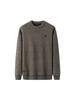 Men's 2023 Chenille Sweater: Fleece-Lined, Thickened, Round Neck, Warm Half-High Collar for Autumn/Winter.